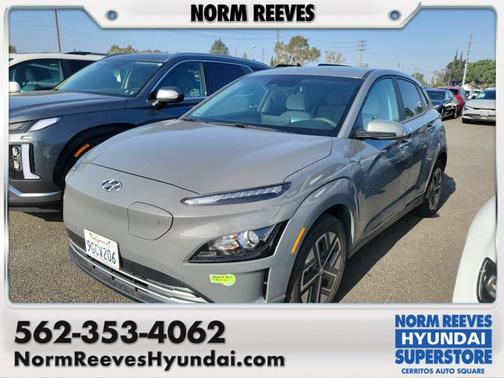 Gray 2023 Hyundai KONA EV SE