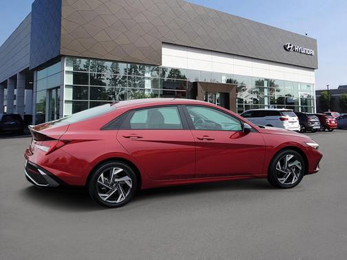 Red 2025 Hyundai ELANTRA HEV SEL Sport
