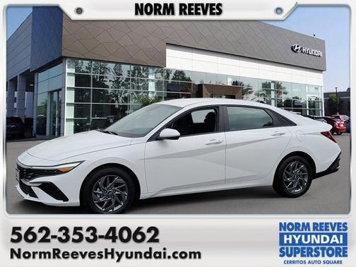 White 2025 Hyundai ELANTRA HEV Blue