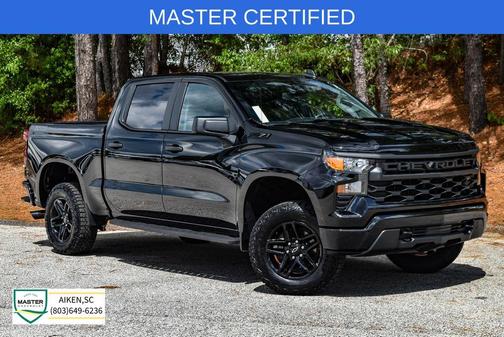 Black 2025 Chevrolet Silverado 1500 Custom Trail Boss
