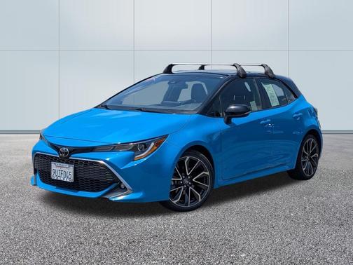 Blue Flame w/Midnight Black Roof 2020 Toyota Corolla XSE