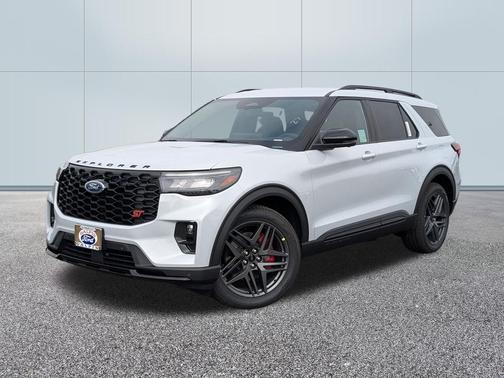 SPACE WHITE METALLIC 2026 Ford Explorer ST