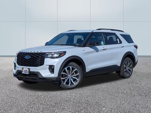 SPACE WHITE METALLIC 2026 Ford Explorer ST Line