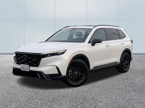 Platinum White Pearl 2025 Honda CR-V Hybrid Sport FWD