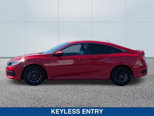 RED 2017 Honda Civic LX