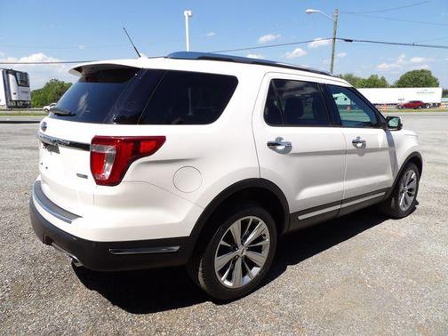 White Platinum Clearcoat Metallic 2019 Ford Explorer Limited