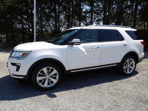 White Platinum Clearcoat Metallic 2019 Ford Explorer Limited