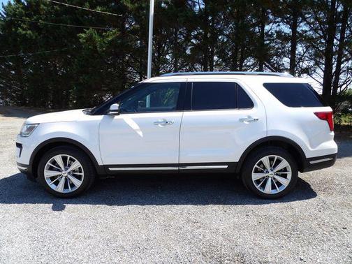 White Platinum Clearcoat Metallic 2019 Ford Explorer Limited
