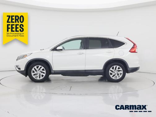 White 2015 Honda CR-V EX-L