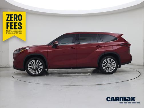 Red 2026 Toyota Highlander Platinum