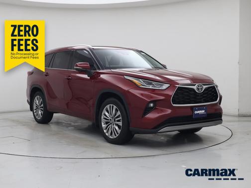 Red 2026 Toyota Highlander Platinum