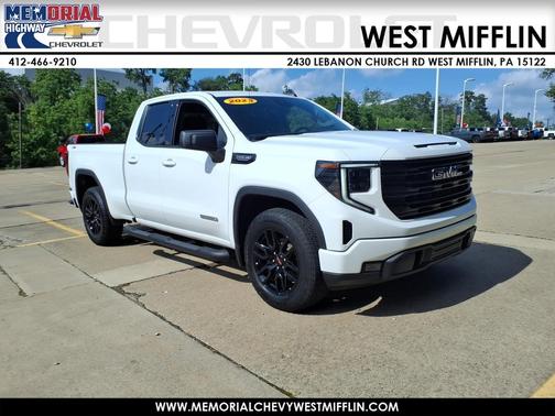 Summit White 2023 GMC Sierra 1500 4WD Double Cab 147" Elevation w/3SB
