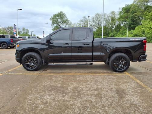 Black 2025 Chevrolet Silverado 1500 4WD Double Cab 147" Custom