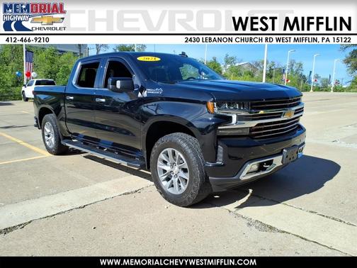 Black 2021 Chevrolet Silverado 1500 4WD Crew Cab 147" High Country