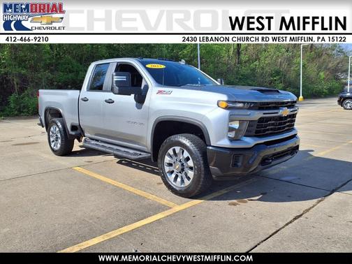 Sterling Gray Metallic 2025 Chevrolet Silverado 2500 4WD Double Cab 149" Custom