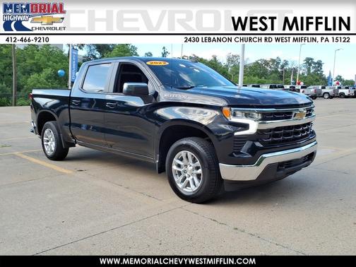 Black 2022 Chevrolet Silverado 1500 4WD Crew Cab 147" LT w/2FL
