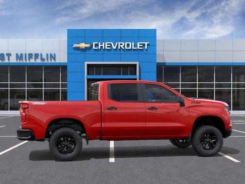 Red 2026 Chevrolet Silverado 1500 Custom Trail Boss