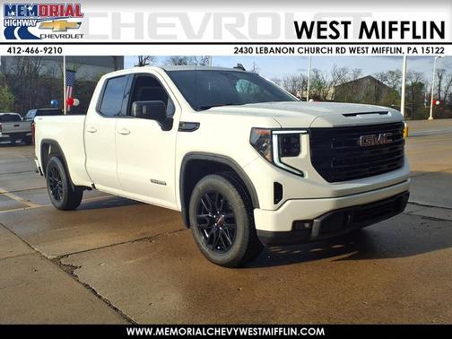 Summit White 2023 GMC Sierra 1500 4WD Double Cab 147" Elevation w/3VL