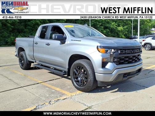 Sterling Gray Metallic 2023 Chevrolet Silverado 1500 4WD Double Cab 147" Custom