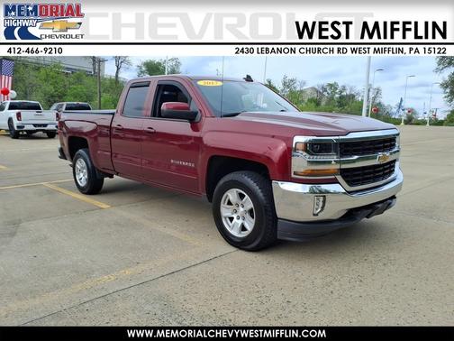 Siren Red Tintcoat 2017 Chevrolet Silverado 1500 4WD Double Cab 143.5" LT w/1LT