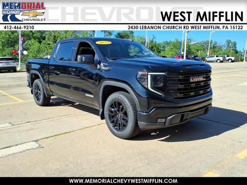 Onyx Black 2023 GMC Sierra 1500 4WD Crew Cab 147" Elevation w/3SB