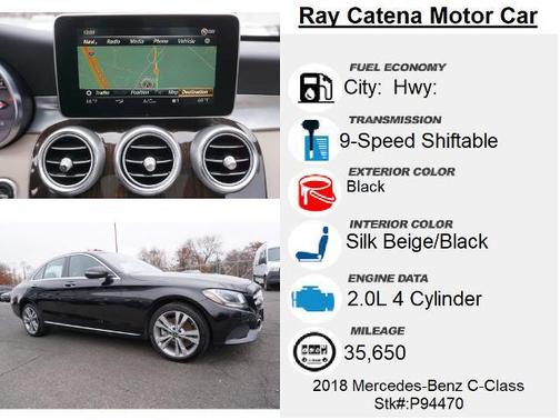 Black 2018 Mercedes-Benz C-Class C 300 4MATIC