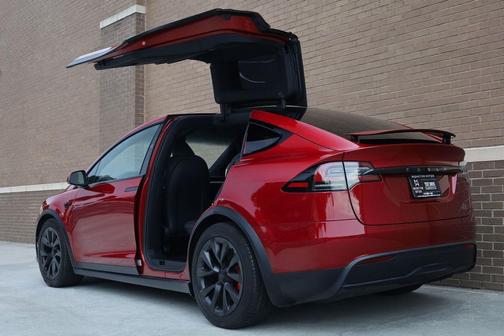 Red Multi-Coat 2023 Tesla Model X Plaid Tri Motor All-Wheel Drive