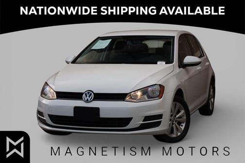 Pure White 2015 Volkswagen Golf DSG TDI S