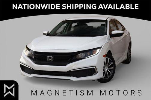 Platinum White Pearl 2020 Honda Civic LX