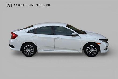 Platinum White Pearl 2020 Honda Civic LX