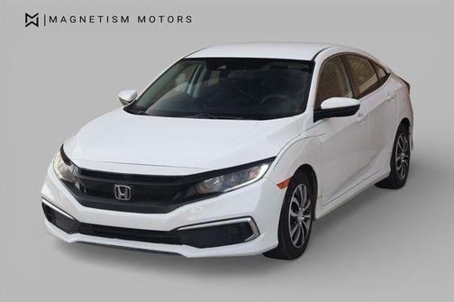 Platinum White Pearl 2020 Honda Civic LX