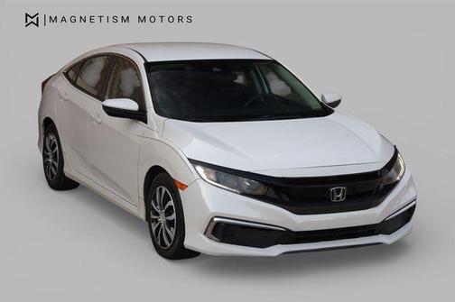 Platinum White Pearl 2020 Honda Civic LX
