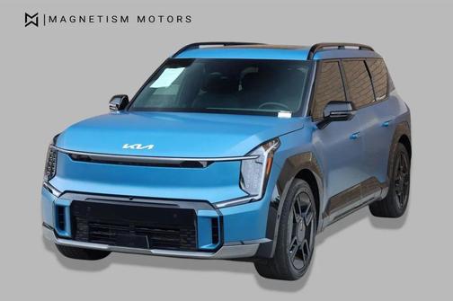 Ocean Blue Matte 2024 Kia EV9 GT-Line