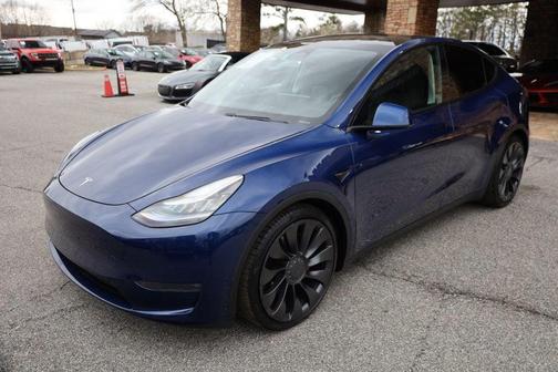 Deep Blue Metallic 2020 Tesla Model Y Performance Dual Motor All-Wheel Drive
