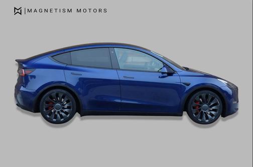 Deep Blue Metallic 2020 Tesla Model Y Performance Dual Motor All-Wheel Drive