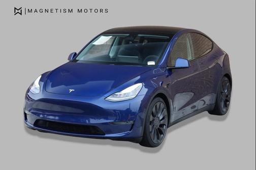 Deep Blue Metallic 2020 Tesla Model Y Performance Dual Motor All-Wheel Drive