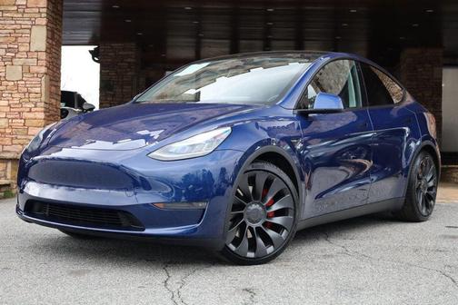 Deep Blue Metallic 2020 Tesla Model Y Performance Dual Motor All-Wheel Drive