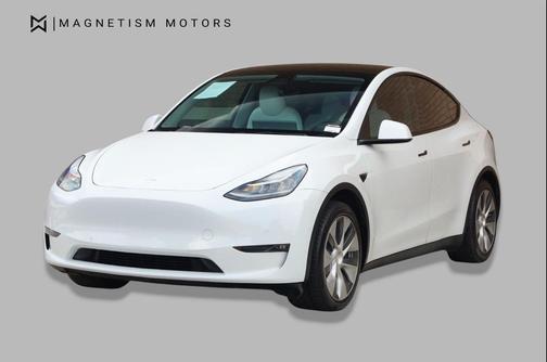 Pearl White Multi-Coat 2021 Tesla Model Y Long Range Dual Motor All-Wheel Drive