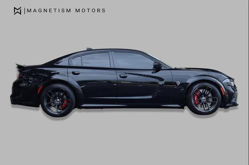 Pitch Black Clearcoat 2023 Dodge Charger SRT Hellcat Widebody Jailbreak