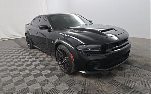 Pitch Black Clearcoat 2023 Dodge Charger SRT Hellcat Widebody Jailbreak
