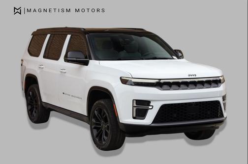 Bright White Clearcoat 2026 Jeep Grand Wagoneer Summit Obsidian 4x4