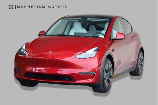 Ultra Red 2024 Tesla Model Y Long Range Single Motor Rear-Wheel Drive