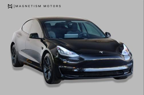 Solid Black 2021 Tesla Model 3 Standard Range Plus