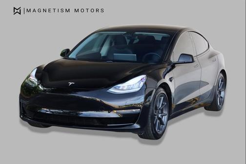 Solid Black 2021 Tesla Model 3 Standard Range Plus