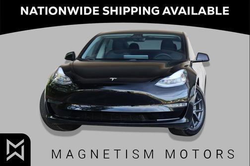 Solid Black 2021 Tesla Model 3 Standard Range Plus