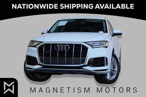 Carrara White 2021 Audi Q7 55 Premium Plus