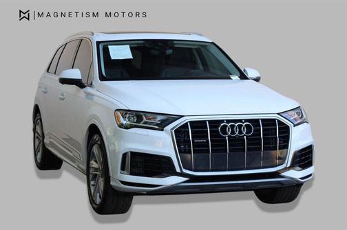 Carrara White 2021 Audi Q7 55 Premium Plus