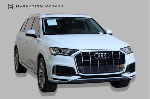 Carrara White 2021 Audi Q7 55 Premium Plus