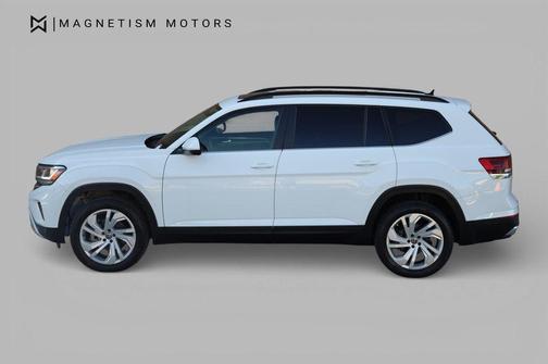 Pure White 2021 Volkswagen Atlas 3.6L SE w/Technology