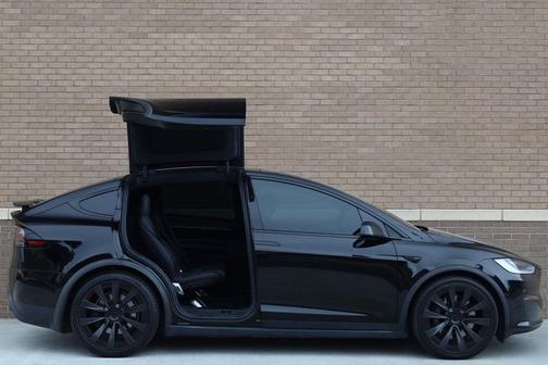 Solid Black 2023 Tesla Model X Plaid Tri Motor All-Wheel Drive